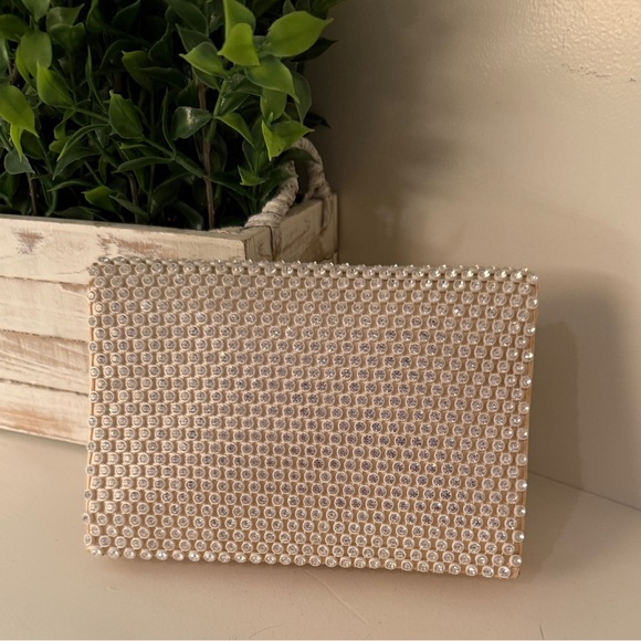 “Bag by Josef” Rhinestone Vintage Clutch Elegant Purse Clutch Bag with Mirror